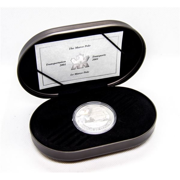 CANADA 2001 LE MARCO POLO 20 DOLLAR COIN