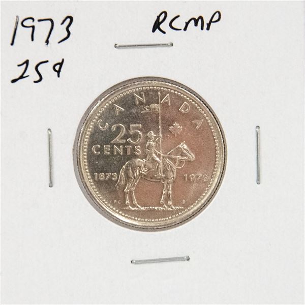 1973 RCMP CANADA 25 CENTS COIN SPECIAL ISSUE