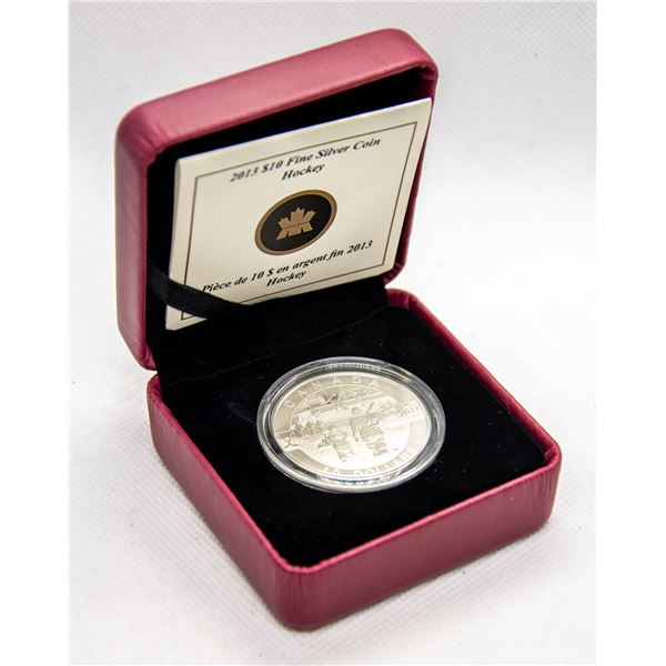 CANADA 2013 $10 HOCKEY FINE SILVER COIN