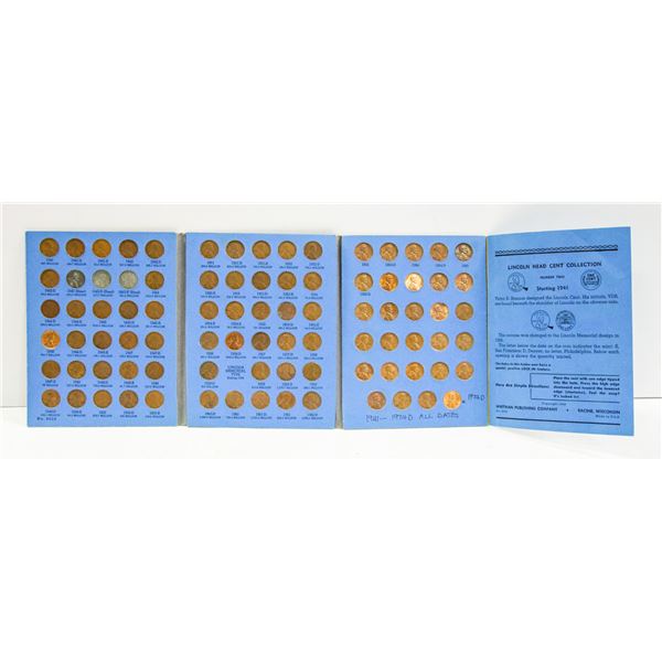 1941- 1974 D USA CENT ALBUM ALL DATES