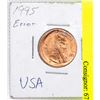 Image 1 : 1995 U.S.A OFF CENTER ERROR CENT