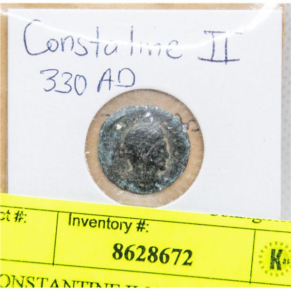 CONSTANTINE II 330 AD ROMAN COIN