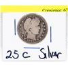 Image 2 : 1894 S U.S.A BARBER 25 CENTS