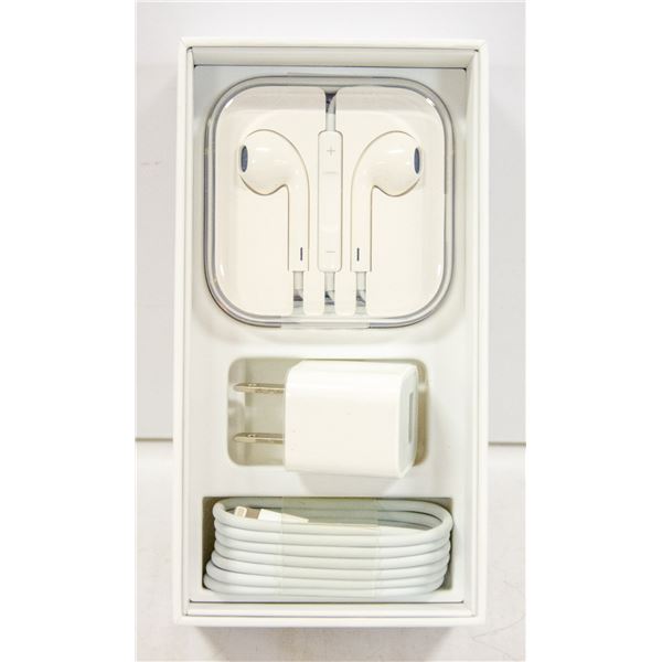 BOX WITH NEW APPLE ACCESSORIES - NEW APPLE EAR