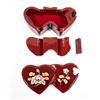 Image 2 : SOLID WOOD DOUBLE-HEART SECURE JEWELRY BOX