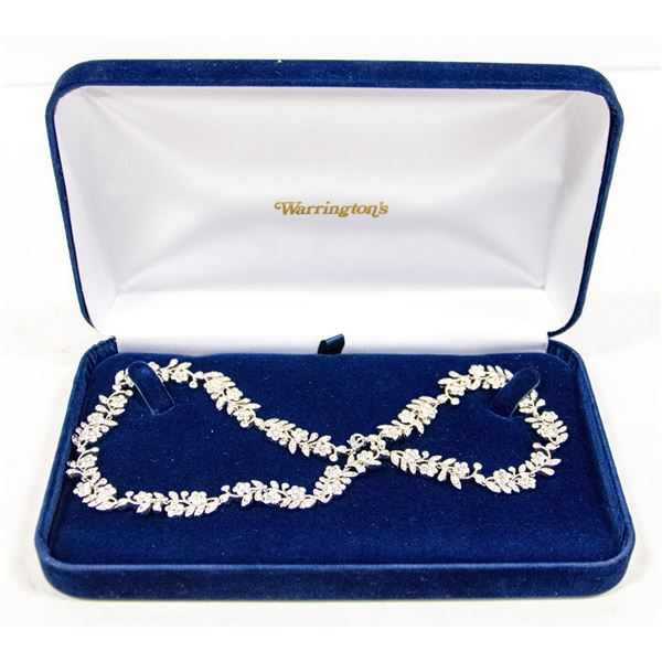 WARRINGTON'S QUALITY 17 INCH NECKLACE WITH CZ