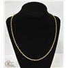 Image 1 : 14K GOLD FACED ROPE CHAIN