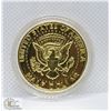Image 1 : 24KT GOLD PLATED US HALF DOLLAR 1980