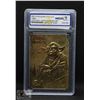 Image 1 : WCG GRADED 10 23KT STAR WARS CARD YODA