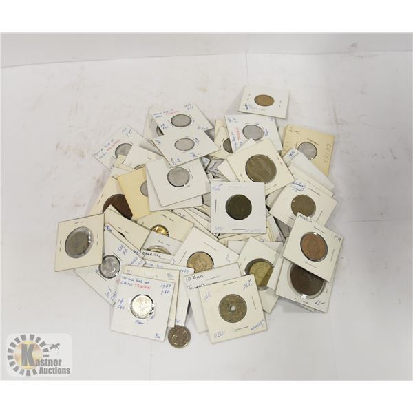 BAG OF WORLD COINS IDENTIFIED 0.56KG