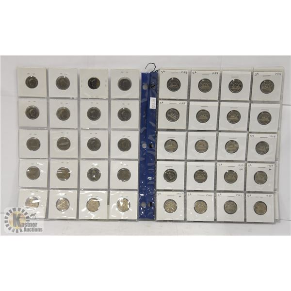 COLLECTION OF NICKLES 1960 - 2017 COMPLETE