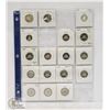 Image 1 : PROOF COIN COLLECTION, 17 COINS, 25, 10 & 5