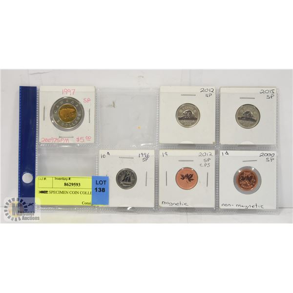 SPECIMEN COIN COLLECTION