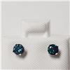 Image 1 : BZ802-49 14K TREATED BLUE DIAMOND(0.42CT) EARRINGS