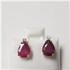 Image 1 : BZ802-29 14K  RUBY(1.2CT) EARRINGS