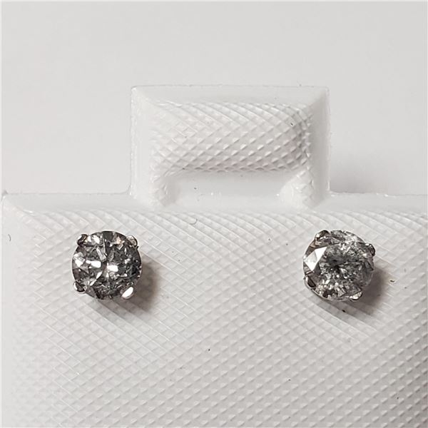 BZ802-50 14K DIAMOND (0.38CT,I1-3,F-G) EARRINGS