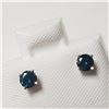 Image 2 : BZ802-47 14K TREATED BLUE DIAMOND(0.36CT) EARRINGS