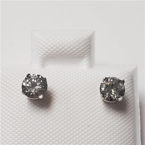BZ802-30 14K  DIAMOND (0.5CT,I1-3,F-G) EARRINGS