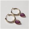 Image 1 : BZ802-27 14K  RUBY(3.1CT) EARRINGS