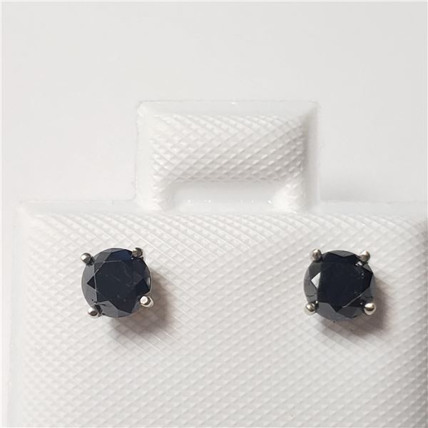 BZ802-48 14K BLACK DIAMOND(0.32CT) EARRINGS