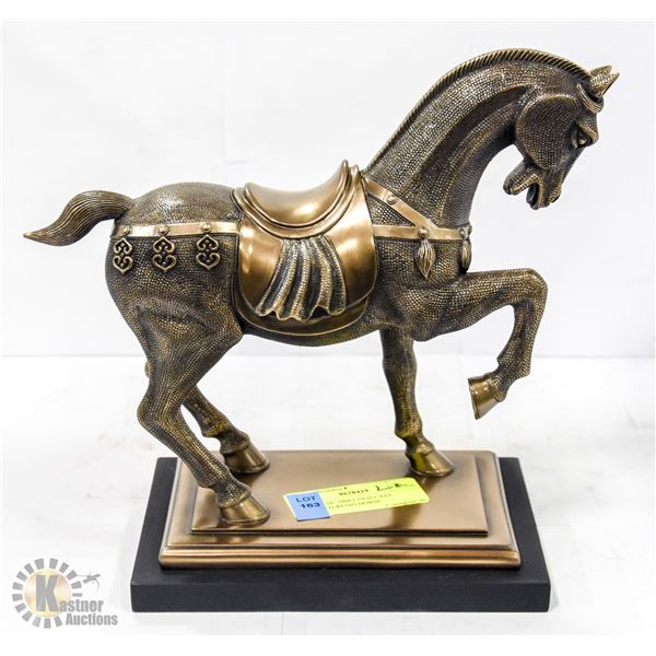 VERONESE 2006 COLD CAST BRONZED RESIN HORSE