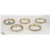 Image 1 : LOT OF 5 BIRKS .925 STERLING SILVER COASTERS