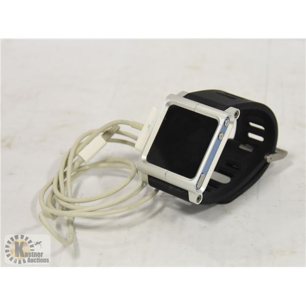 IPOD NANO 6TH GENERATION WITH CORD ON WATCH STRAP