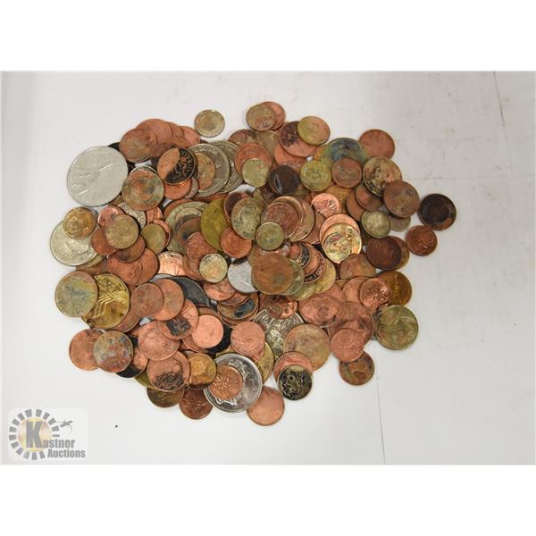 LOT OF VARIOUS WORLD COINS