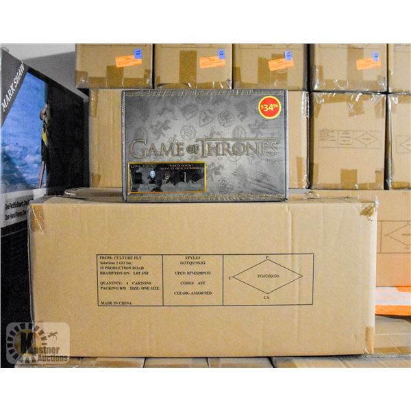 CASE WITH 4 GAME OF THRONES COLLECTOR SETS