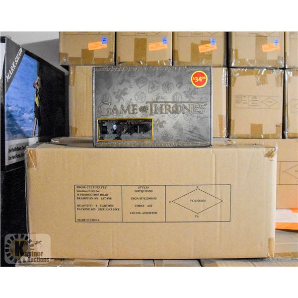 CASE WITH 4 GAME OF THRONES COLLECTOR SETS