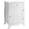 Image 1 : NEW SONGMICS WHITE CABINET SHELF WITH DRAWER