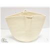 Image 1 : NEW BEIGE RATTAN FABRIC SHOPPING BAG