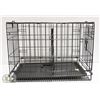 Image 1 : AMAZON BASICS SINGLE DOOR PET CRATE W/ BOTTOM TRAY
