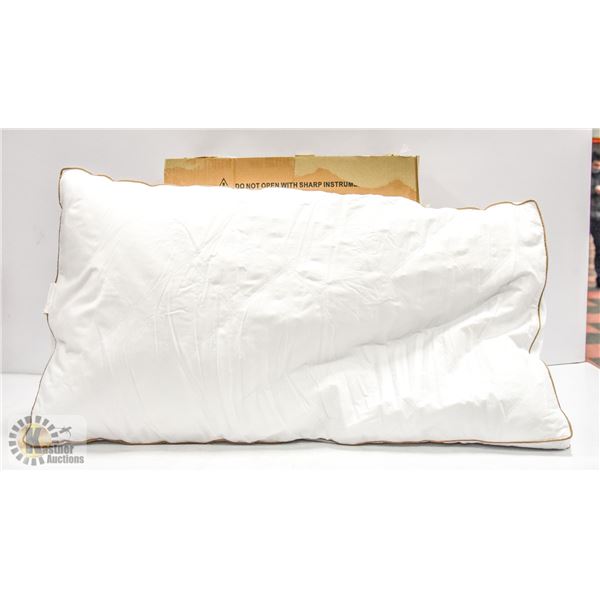 NEW SET OF 2 PURE DOWN KING SIZE GOOSE PILLOWS