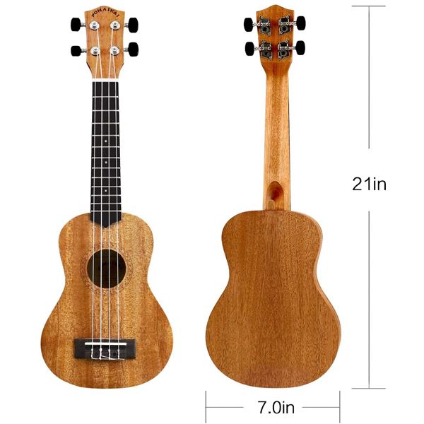 POMAIKAI 21" UKULELE FOR BEGINNERS, KIDS