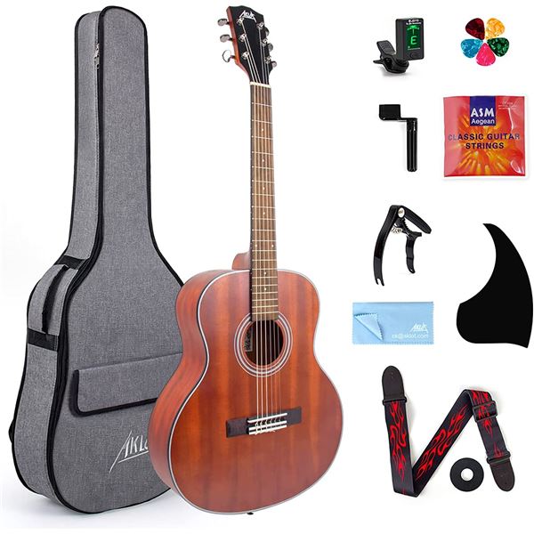NEW 3/4 CLASSICAL ACOUSTIC GUITAR WITH CASE AND