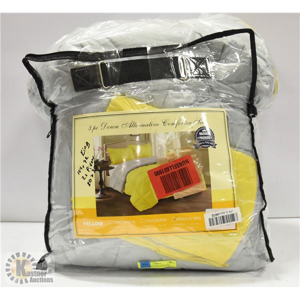 NEW REPACKAGED KING SIZE COMFORTER AND PILLOW SET