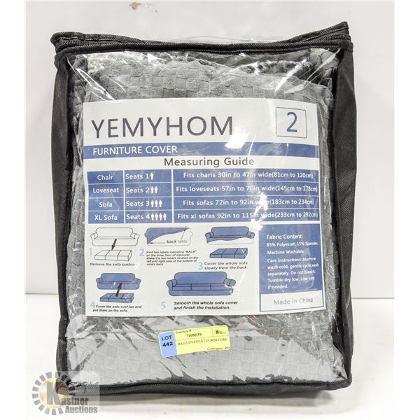 NEW IN BAG LOVESEAT FURNITURE COVER