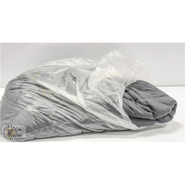 GREY 20 LB WEIGHTED QUEEN SIZE BLANKET