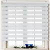 Image 1 : NEW WHITE ZEBRA STRIPE ROLL DOWN BLINDS