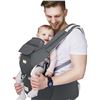 Image 1 : NEW FRUITEAM 6 IN 1 BABY CARRIER, GREY IN COLOUR