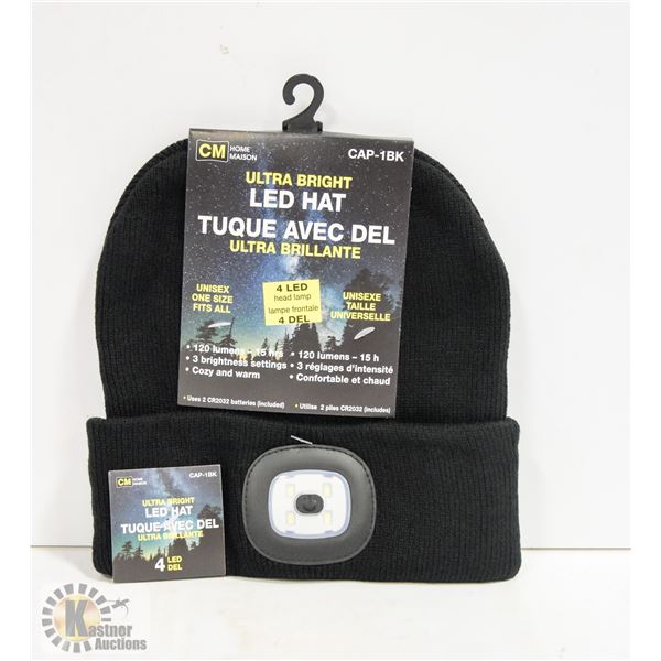 NEW BLACK LED TOQUES