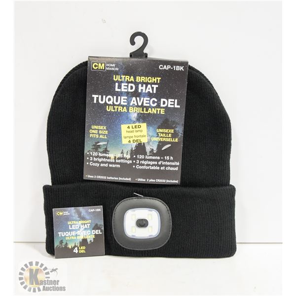 NEW BLACK LED TOQUES