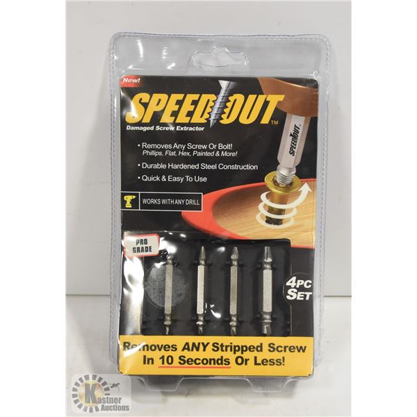 NEW PRO GRADE 4PC SPEED OUT SET