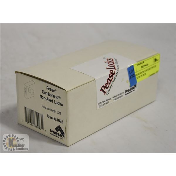 EXTERIOR DOOR LOCKSET WITH KEYS - NEW IN BOX