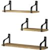 Image 1 : NEW SET OF 3 FLOATING SHELVES WITH HARDWARE