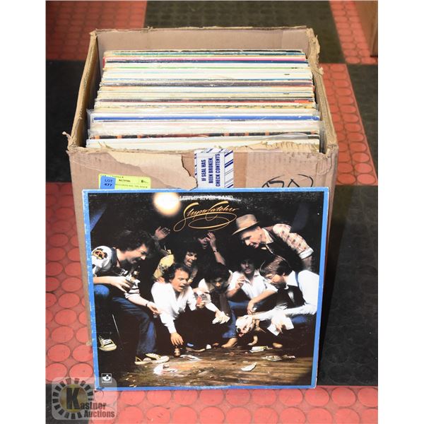 BOX OF 70 RECORDS 60S, 70S, ROCK AND POP