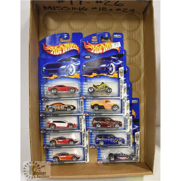 10 NEW HOT WHEELS - 2003 FIRST EDITIONS 2