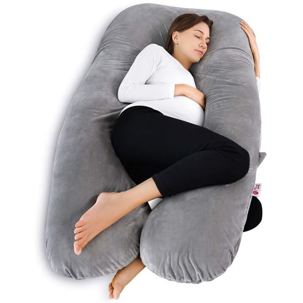 MEIZ GREEN/GREY FULL BODY MATERNITY PILLOW