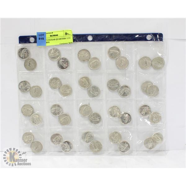 SHEET OF 40 RCM 1967 CENTENNIAL QUARTERS